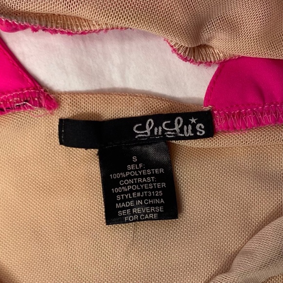 LuLus - SEXY Backless Neon Pink Bodysuit - S - Picture 11 of 14